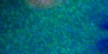 Çizgileri ve üçgenleri olan açık mavi vektör dokusu. Renkli eğimli üçgenlerin çizimi. Web siteleri için desen.