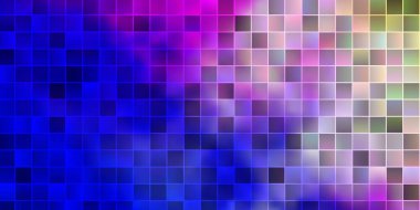 Açık Pembe, mavi vektör düzeni çizgiler, dikdörtgenler. Soyut arkaplanda renkli gradyan olan dikdörtgenler. İş broşürleri, broşürler için desen