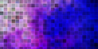 Koyu pembe, dikdörtgenli mavi vektör şablonu. Soyut tarzda dikdörtgenleri olan modern tasarım. Reklamlar ve reklamlar için desen.