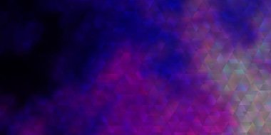 Açık Mor, pembe vektör arkaplan, çizgiler, üçgenler. Renkli üçgenlerle soyut çizimler yaparak. Duvar kağıtları için şablon.