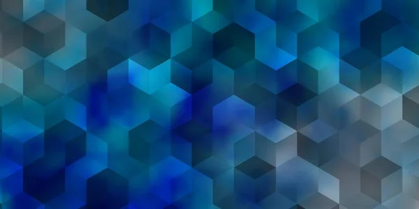 Textura Vectorial Azul Claro Con Hexágonos Colores Fondo Desenfoque Con — Vector de stock