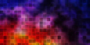 Açık pembe, kare şeklinde sarı vektör deseni. Gradyan dikdörtgenleri ve kareleri olan renkli çizimler. İniş sayfası için modern şablon.