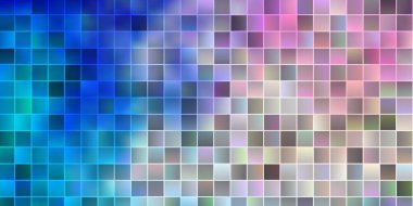 Açık Pembe, mavi vektör düzeni çizgiler, dikdörtgenler. Dikdörtgenli soyut gradyan çizimi. İş tanıtımınız için tasarım.