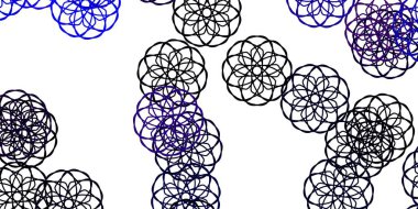 Açık pembe, soyut şekilli mavi vektör şablonu. Gradyan rastgele formlarla modern soyut illüstrasyon. Cep telefonları için arka plan.