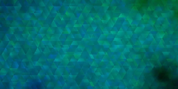 Sfondo Vettoriale Azzurro Chiaro Con Linee Triangoli Illustrazione Con Triangoli — Vettoriale Stock