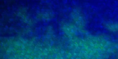 Işık Mavisi vektör arkaplanı çizgiler, üçgenler. Renkli üçgenlerle soyut çizimler yaparak. Posterler ve afişler için en iyi tasarım.