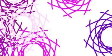 Açık mor, Memphis şekilli pembe vektör dokusu. Gradyan rastgele formlarla modern soyut illüstrasyon. Cep telefonları için arka plan.