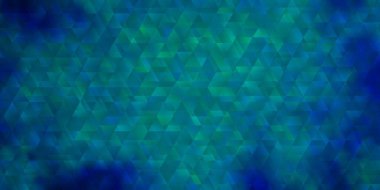 Çizgileri ve üçgenleri olan koyu mavi vektör dokusu. Soyut tarzda akıllı tasarım ve eğimli üçgenler. Duvar kağıtları için şablon.