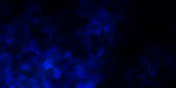 Plantilla Vectorial Azul Oscuro Con Cristales Triángulos Gradiente Abstracto Ilustración — Vector de stock