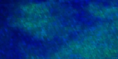 Çizgileri ve üçgenleri olan hafif Mavili vektör arka planı. Renkli eğimli üçgenlerin çizimi. Reklamlar için desen.