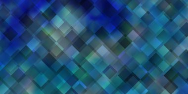 Dikdörtgenli hafif Mavili vektör arkaplanı. Dikdörtgen şekilli yeni soyut illüstrasyon. İş tanıtımınız için tasarım.