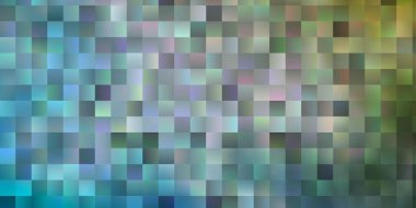 Açık mavi, dikdörtgenli sarı vektör arkaplan. Renkli dikdörtgenlerle soyut gradyan çizimi. Cep telefonları için şablon.