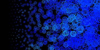 Esrarengiz işaretli koyu mavi vektör şablonu. Sihirli ruhani güç işaretleri olan bir ilüzyon. Sihir için dizayn, ruhsal olaylar.