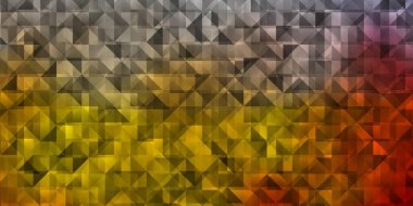 Açık mavi, kırmızı vektör arkaplanı çizgiler, üçgenler. Soyut üçgenli dekoratif tasarım. Broşürler, broşürler için desen