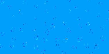 Feminizm elementleriyle açık mavi vektör deseni. Kadın gücünün resmedildiği soyut bir çizim. Duvar kağıtları için zarif tasarım.