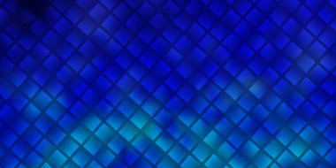 Açık mavi vektör deseni kare biçiminde. Dikdörtgenli soyut gradyan çizimi. İş broşürleri, broşürler için desen