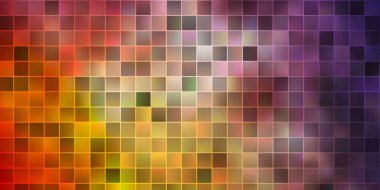 Açık mavi, sarı vektör arkaplanı çokgen biçiminde. Gradyan dikdörtgenleri ve kareleri olan renkli çizimler. İş broşürleri, broşürler için desen