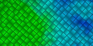 Açık mavi, dikdörtgenli yeşil vektör arkaplan. Renkli dikdörtgenlerle soyut gradyan çizimi. Reklamınız, posteriniz, afişiniz için en iyi tasarım.