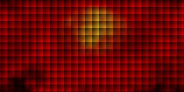 Kare şeklinde koyu turuncu vektör deseni. Renkli dikdörtgenlerle soyut gradyan çizimi. Reklamınız, posteriniz, afişiniz için en iyi tasarım.