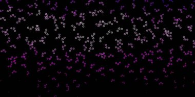 Koyu mor, ezoterik işaretli pembe vektör şablonu. Gradyan simya şekilli renkli bir illüstrasyon. En iyi tasarım Cadılar Bayramı olayları.