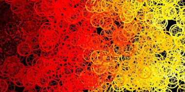 Esrarengiz işaretli koyu kırmızı, sarı vektör şablonu. Renkli mistik semboller. Antik tarzda bir eğilim var. Gizemli, mistik tasarımlar için arkaplan.