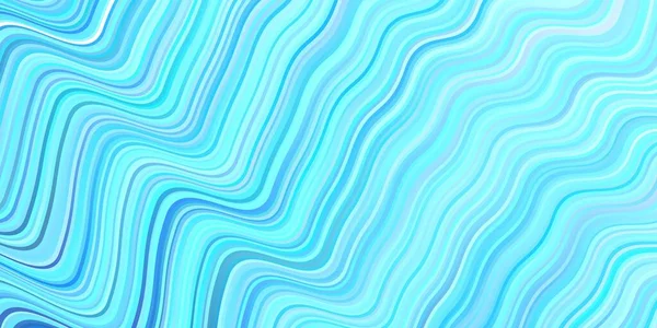Layout Vetorial Blue Claro Com Linhas Curvas Uma Ilustração Colorida — Vetor de Stock