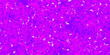 Parlak kar taneleriyle açık mor vektör dokusu. Buzlu, karlı, kar taneli basit bir çizim. Yeni yıl arkaplanı.