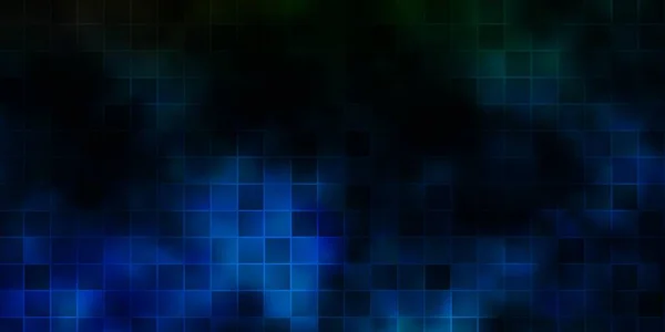 Azul Escuro Modelo Vetor Verde Com Retângulos Ilustração Com Conjunto —  Vetores de Stock