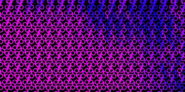 Koyu mor, ezoterik işaretli pembe vektör şablonu. Renkli mistik semboller. Antik tarzda bir eğilim var. Gizemli, mistik tasarımlar için arkaplan.