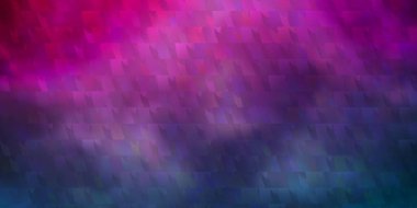 Açık mavi, kırmızı vektör arkaplanı çizgiler, üçgenler. Renkli üçgenli modern soyut illüstrasyon. Reklamlar için desen.