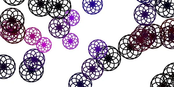 Açık mavi, küreli kırmızı vektör deseni. Parlak renkli ve soyut küreler içeren bir resim. Web siteleri için desen.