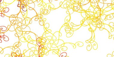 Açık sarı çizgili vektör şablonu. Yaylı basit bir şekilde gradyan çizimi. Reklamlar ve reklamlar için desen.