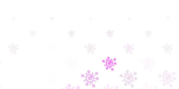 Світло Фіолетова Векторна Текстура Символами Хвороби Барвисті Градієнтні Символи Хвороби — стоковий вектор