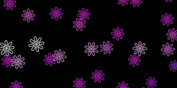 Color Púrpura Oscuro Fondo Vectorial Rosa Con Formas Aleatorias Ilustración — Vector de stock