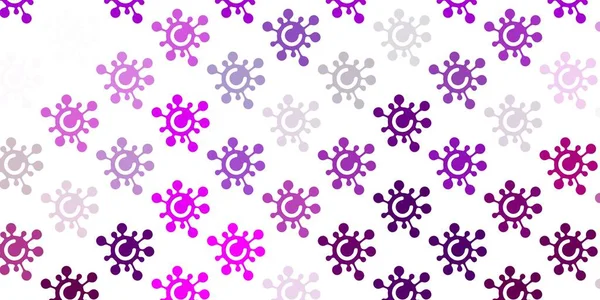 Textura Vectorial Rosa Claro Con Símbolos Enfermedad Ilustración Abstracta Con — Vector de stock