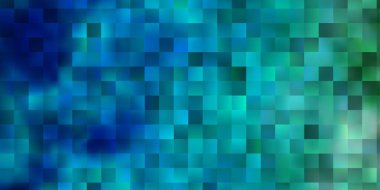 Çizgileri, dikdörtgenleri olan hafif BLUE vektör düzeni. Gradyan dikdörtgenleri olan bir resim. Cep telefonları için şablon.