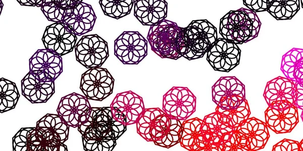 Світло Пурпурове Рожеве Векторне Природне Мистецтво Квітами Абстрактна Ілюстрація Квітами — стоковий вектор