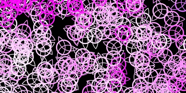 Темно Фиолетовый Векторный Узор Магическими Элементами Красочная Винтажная Иллюстрация Градиентной — стоковый вектор