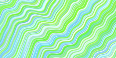 Açık mavi, çizgileri olan yeşil vektör deseni. Yaratıcı illüstrasyon, yarım tonlu ve eğimli. İşiniz için en renkli tasarım..