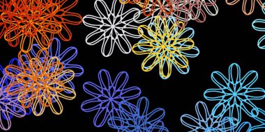 Koyu mavi, rastgele şekilli sarı vektör arkaplan. Basit bir şekilde gradyan olan renkli soyut biçimler. Reklamlarınız için modern tasarım.