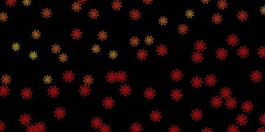 Kaotik şekilli koyu kırmızı, sarı vektör arkaplan. Soyut tarzda, gradyan formlarda basit tasarım. İşiniz için akıllı tasarım.