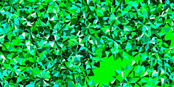 Hellblauer Grüner Vektorhintergrund Mit Weihnachtlichen Schneeflocken Einfache Abstrakte Illustration Mit — Stockvektor