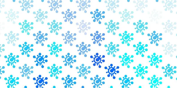 Plantilla Vectorial Light Blue Con Signos Gripe Diseño Sencillo Estilo — Vector de stock