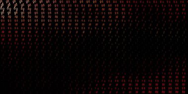 Koyu yeşil, özel işaretli kırmızı vektör şablonu. Sihirli ruhani güç işaretleri olan bir ilüzyon. Doğaüstü tasvirler için basit tasarım.