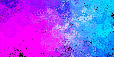 Koyu pembe, çokgen formlu yeşil vektör arkaplan. Renkli soyut üçgenli web materyali çizimi. Duvar kağıtlarınız için tasarım.