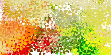 Üçgen biçiminde açık mavi vektör dokusu. Soyut arkaplanda renkli eğimli üçgenler. İniş sayfaları için şablon.