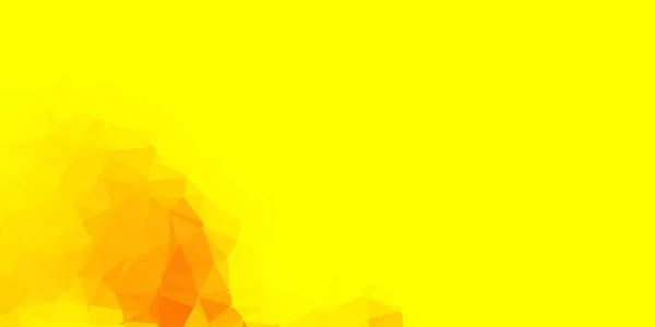 Světle Žlutá Vektorová Abstraktní Trojúhelníková Struktura Abstraktní Ilustrace Elegantními Gradientními — Stockový vektor