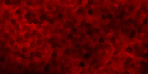 Mörkgrön Röd Vektormall Hexagonal Stil Abstrakt Färgglada Lutning Hexagoner Suddig — Stock vektor