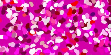 Kaotik şekilli açık pembe vektör arkaplanı. Soyut tarzda renkli şekilli bir illüstrasyon. Web siteniz için basit illüstrasyon.