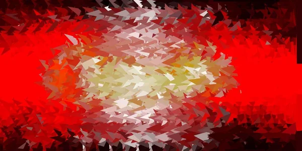 Modèle Mosaïque Triangle Vectoriel Rouge Foncé Illustration Verre Cassé Avec — Image vectorielle